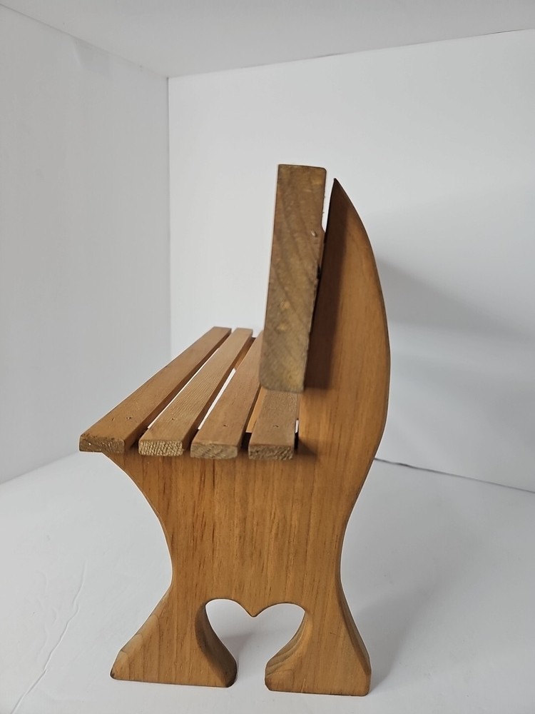 Handcrafted "I HEART DOLLS" Decorative Bench