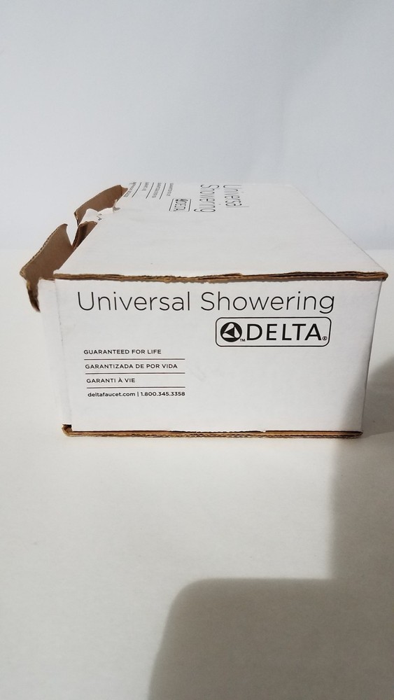 Delta 550PBBX H2Okinetic Raincan Shower Head – Polished Brass, Multi-Function