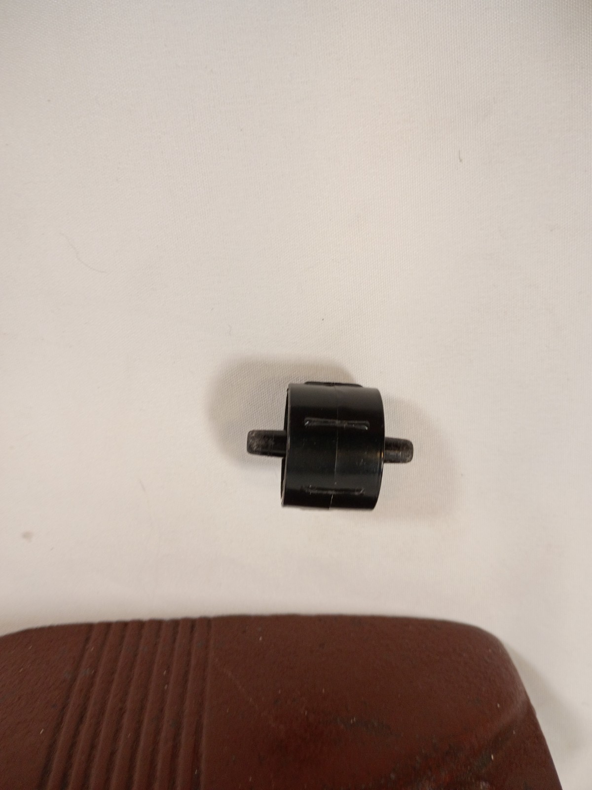 Vintage Art Deco Cast Iron Tape Dispenser Whale Tail Streamline Industrial Heavy