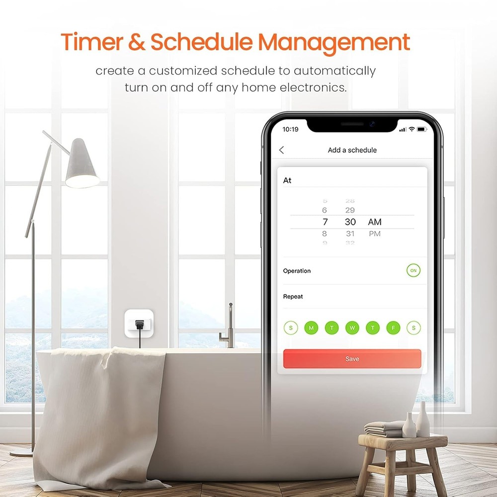 Certified SP6 Smart Plug - Remote Control, Voice Activation & Easy Install