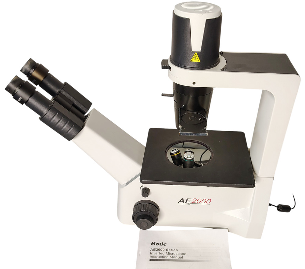 Motic AE2000 Phase Contrast Microscope with 3 Objective, Inverted