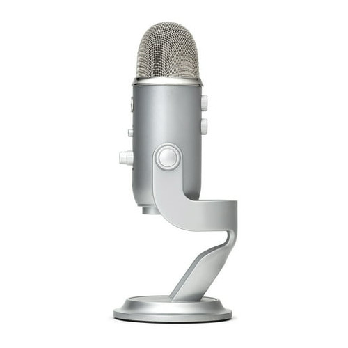 Blue Microphones Yeti USB Microphone Silver Bundle Pop Filter
