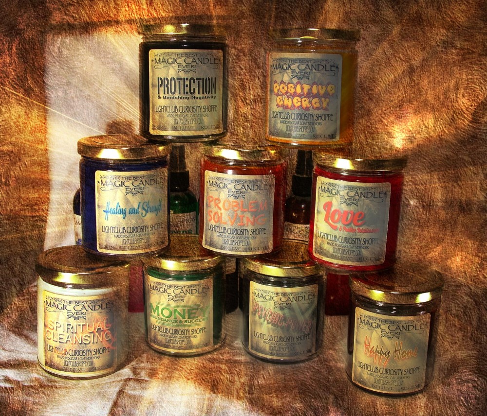 Wiccan Magic Spell Candle for PSYCHIC POWER - MESSAGES - THIRD EYE - SEEKERS -