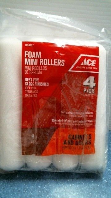 ACE Foam Mini Rollers 6"  4 Pk   (1494897)  FS
