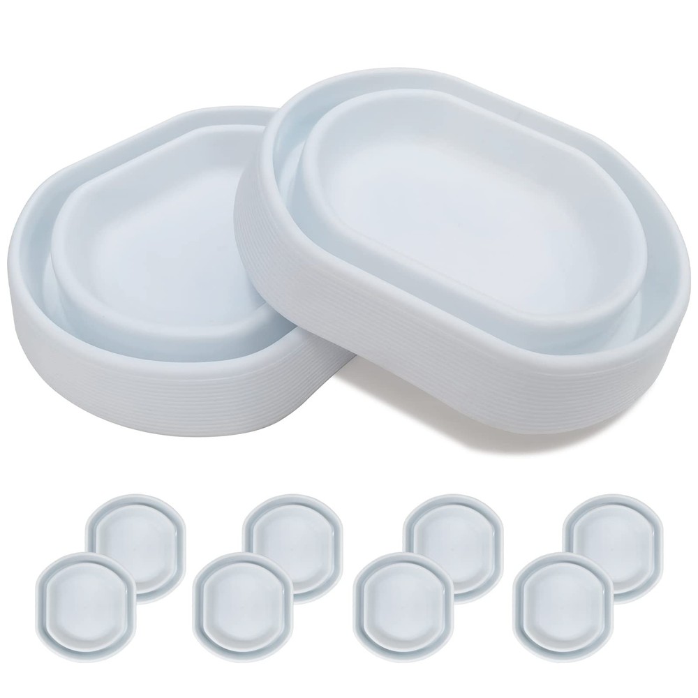 Bed Bug Interceptors Detector Bedbug Traps for Bed Legs (White - 8 Pcs)