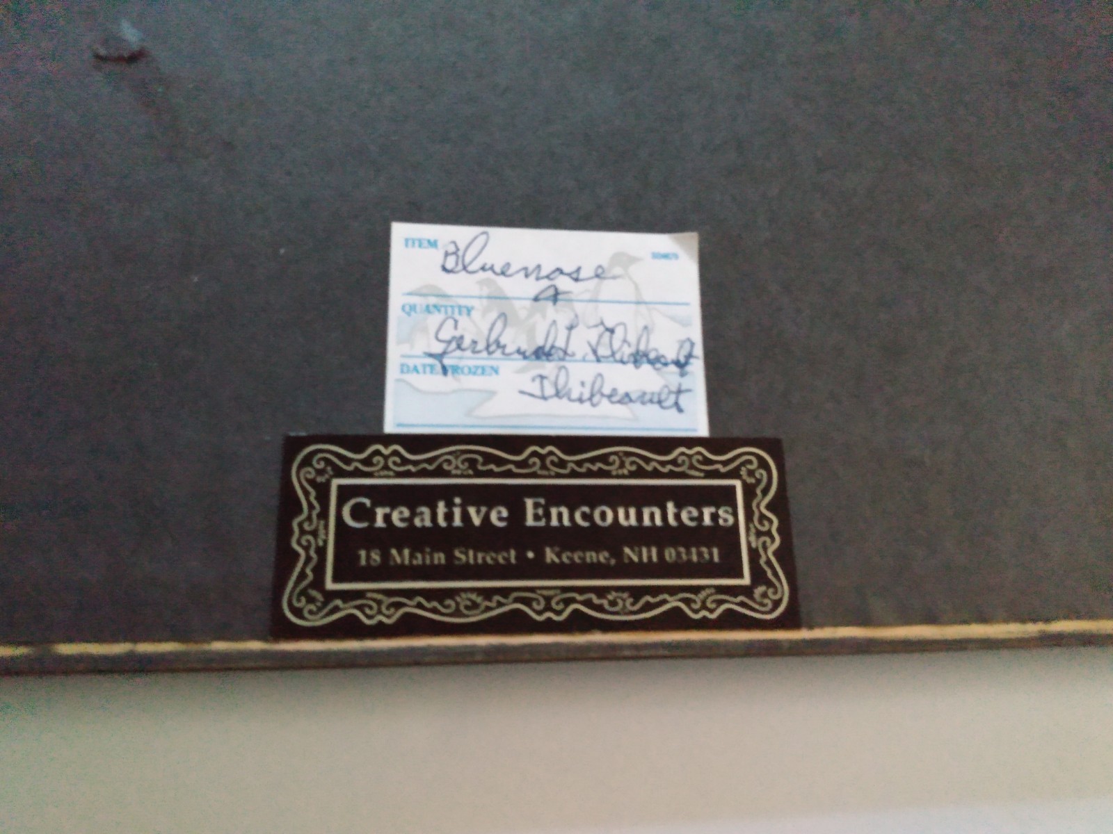 Scarce 1938 Schooners Bluenose and Gertrude Thebauld Racing Framed Photograph