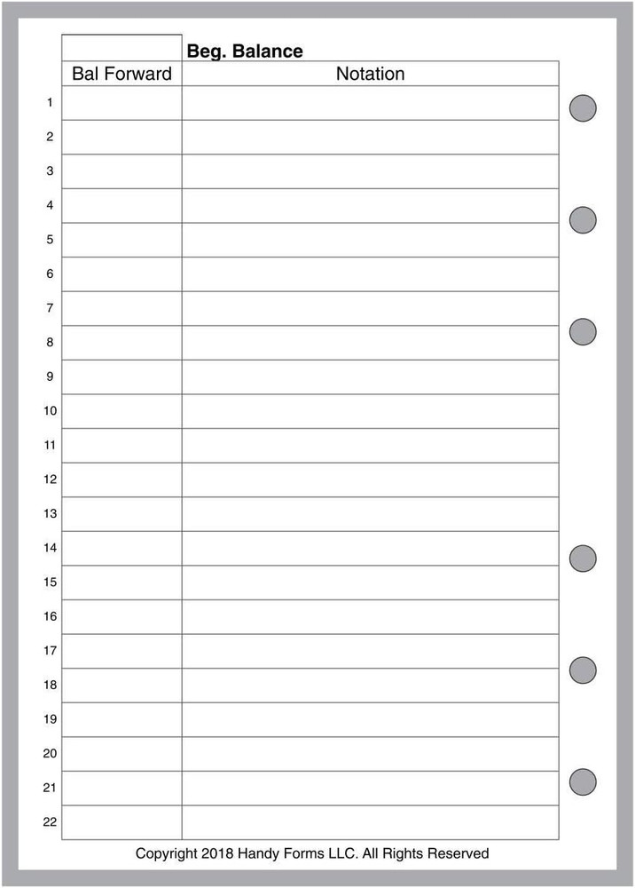 A6 Size Expenses and Check Register Insert, for 6-Ring Binders (4.1" x 5.8”). Th