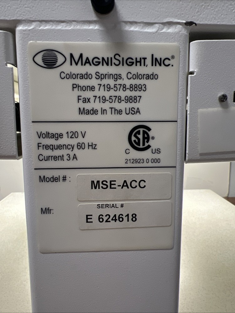 MagniSight Explorer Custom Focus Video Visual Magnifier Good Bulbs