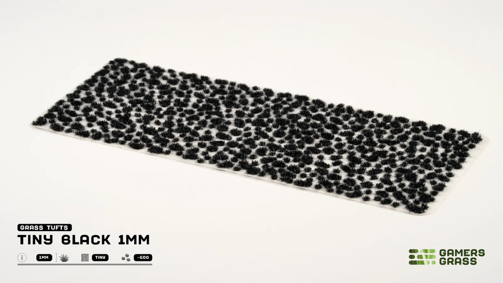 Gamer's Grass: Tiny Black 1mm