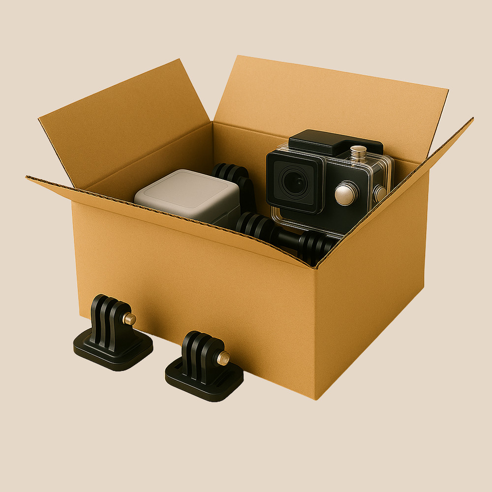 Generic 6x6x4 32ECT Corrugated Shipping Boxes, 25-Pack