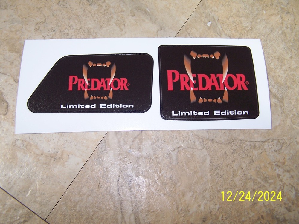 Poulan Special Edition Predator Chainsaw 2 Piece Decal Set