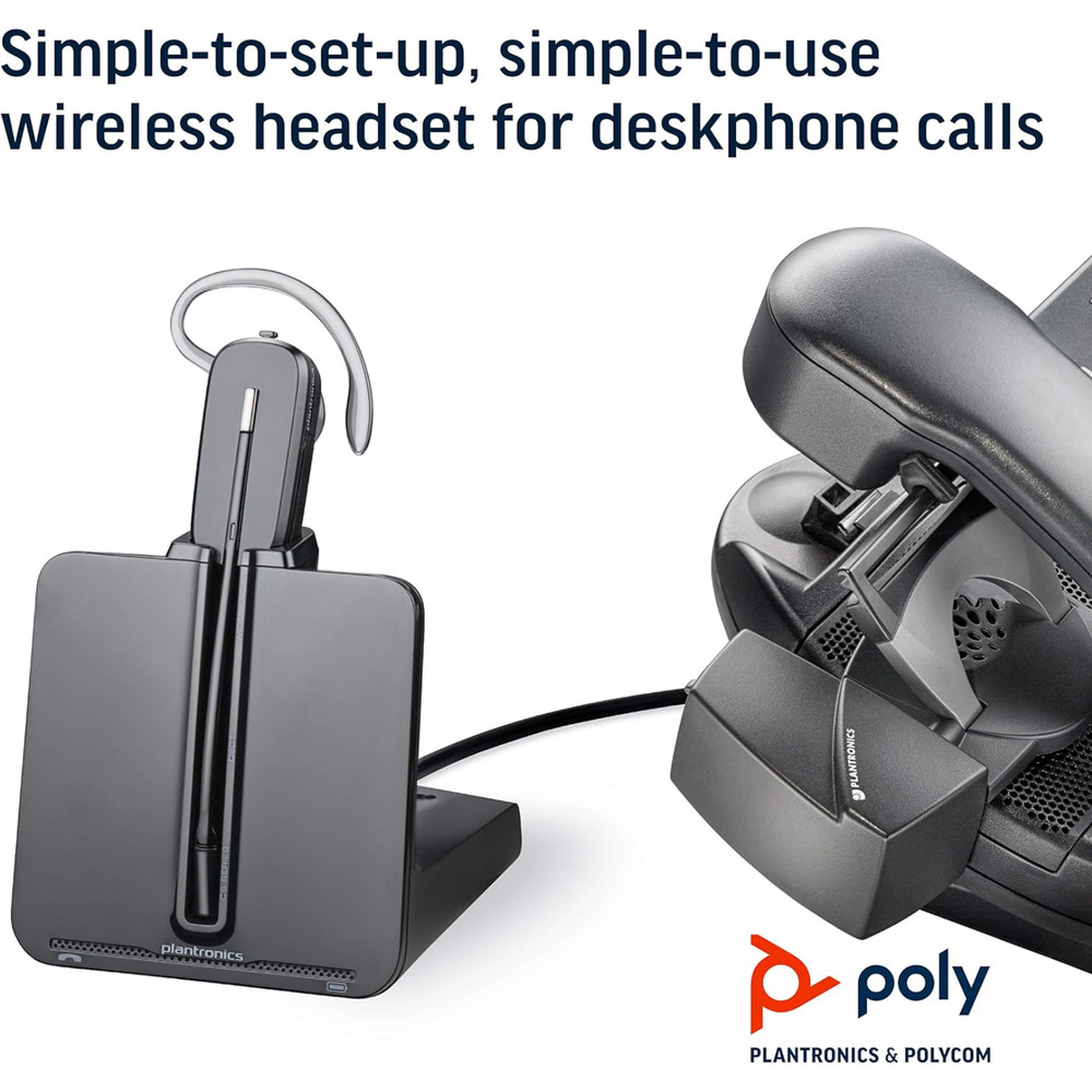 Poly Plantronics CS540 Wireless Convertible Headset DECT HD Noise Cancelling Mic