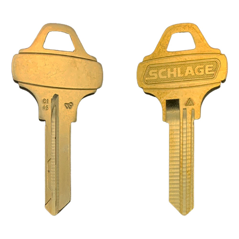 C145 Key Blank 6-Pin Brass
