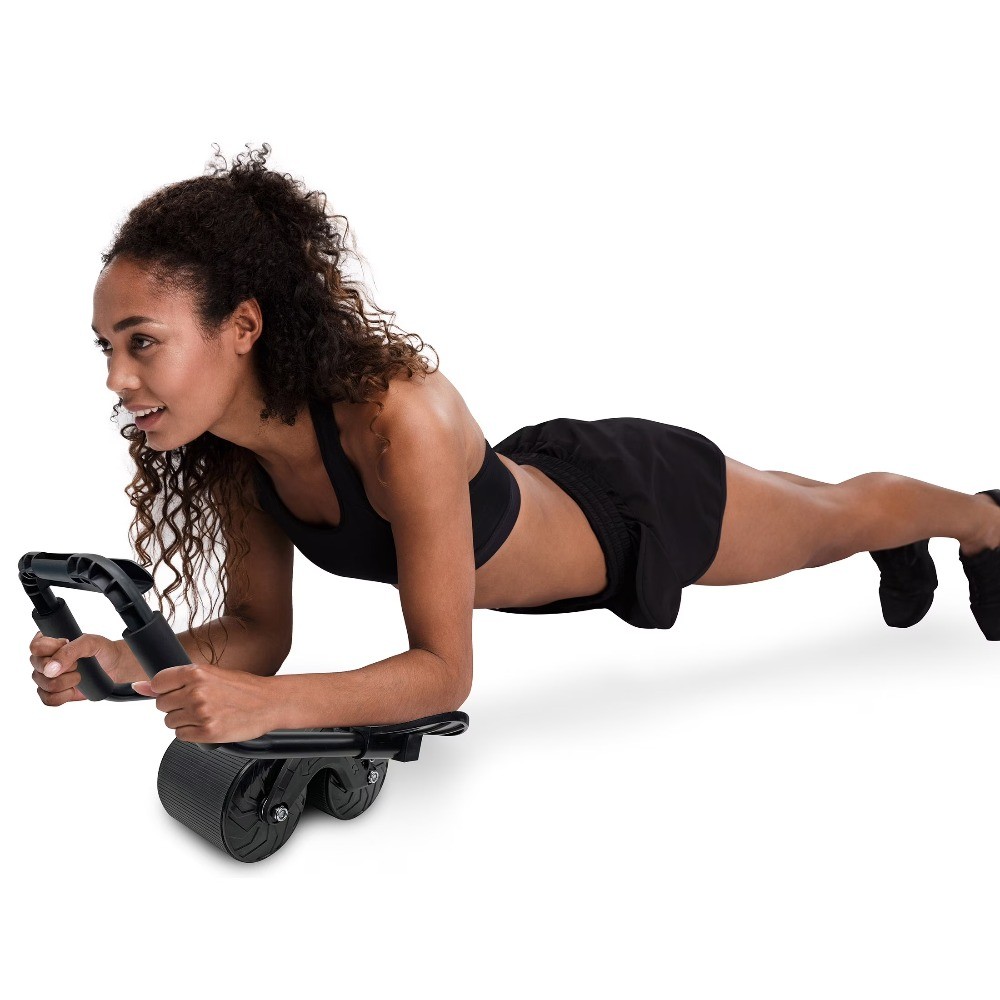 Plank Abdominal Roller Wheel. Core Strength, Abdominal Trainer, Black