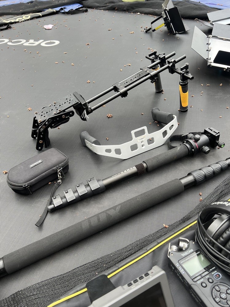 Professional filming gear.