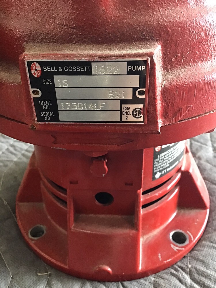 Bell & Gossett Circulating Pump Size 15 B 21