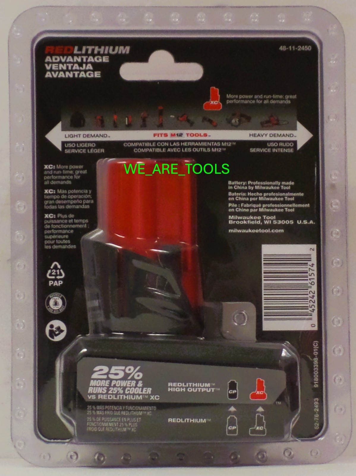 NEW N Box Milwaukee 2562-20 M12 FUEL 3/8 Stubby Impact Wrench, 1) 5.0 Ah Battery