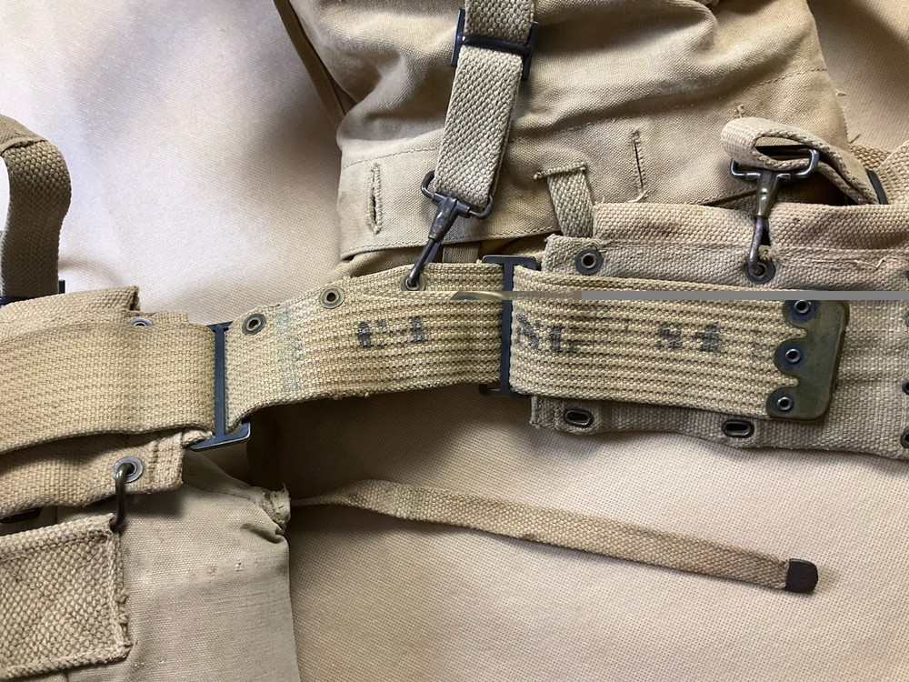 WWI GI Belt With Accessories
