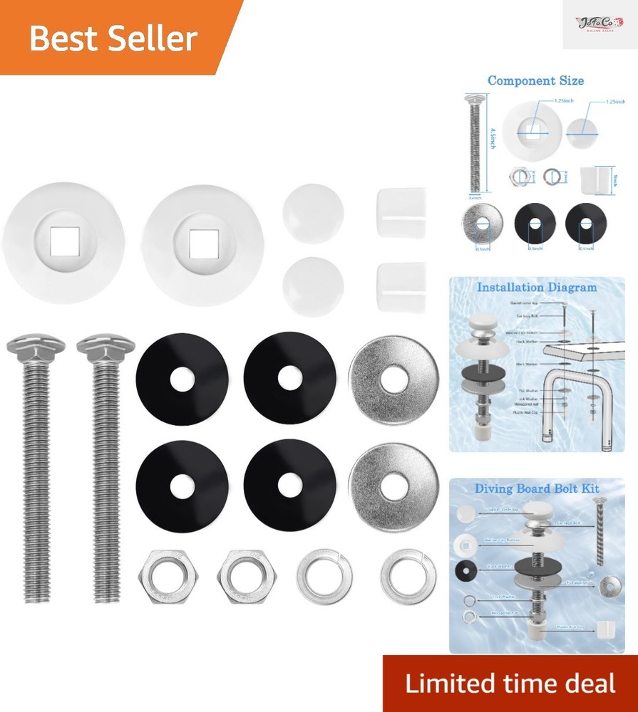 Durable Diving Board Bolt Kit with Comprehensive Hardware for S.R. Smith Boards