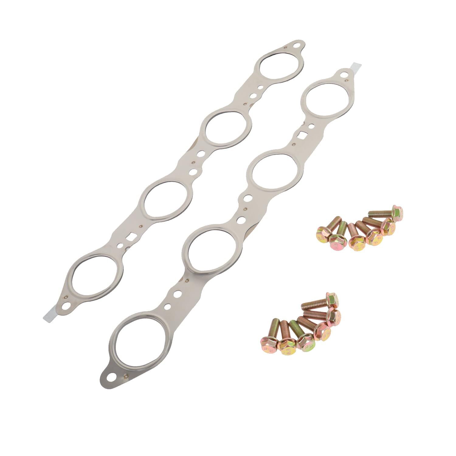 NEW LS MLS Manifold Header Gasket Pair W/Bolts For LS1 4.8 5.3 5.7 6.0 6.2L