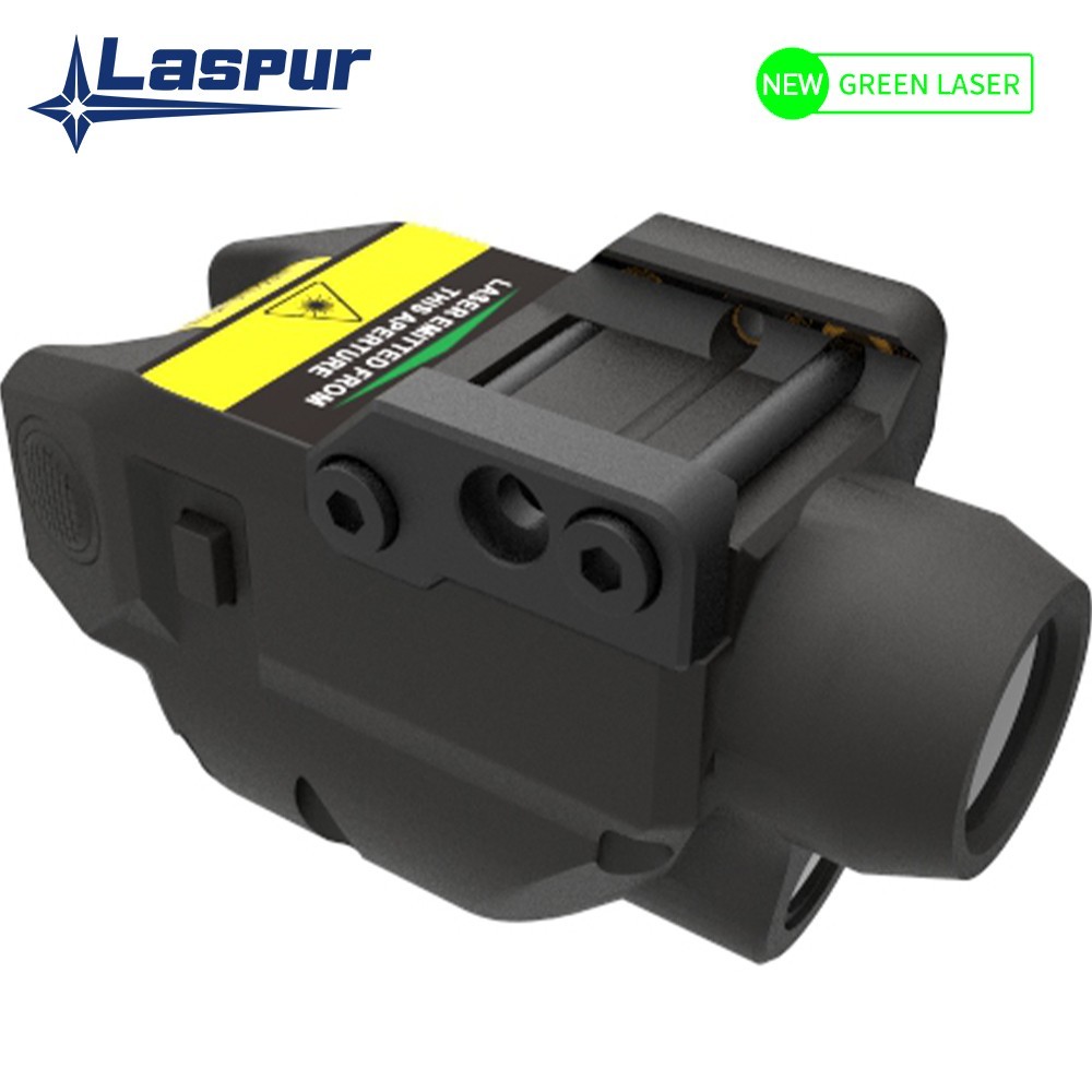 Laspur Sub Compact Green Laser Sight with Flashlight Combo Rechargeable Battery