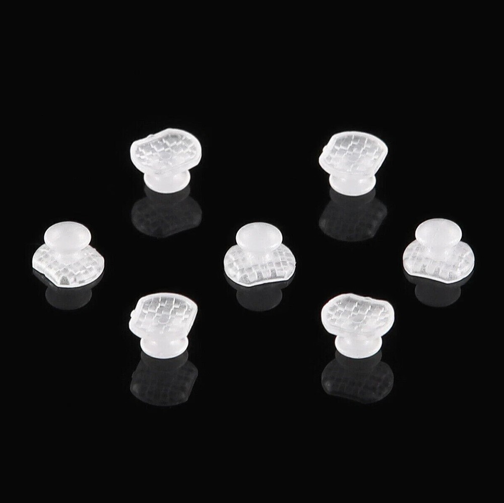 10 Pcs/Bag Orthodontic Dental Rectangular Ceramic Lingual Button Base Transparen