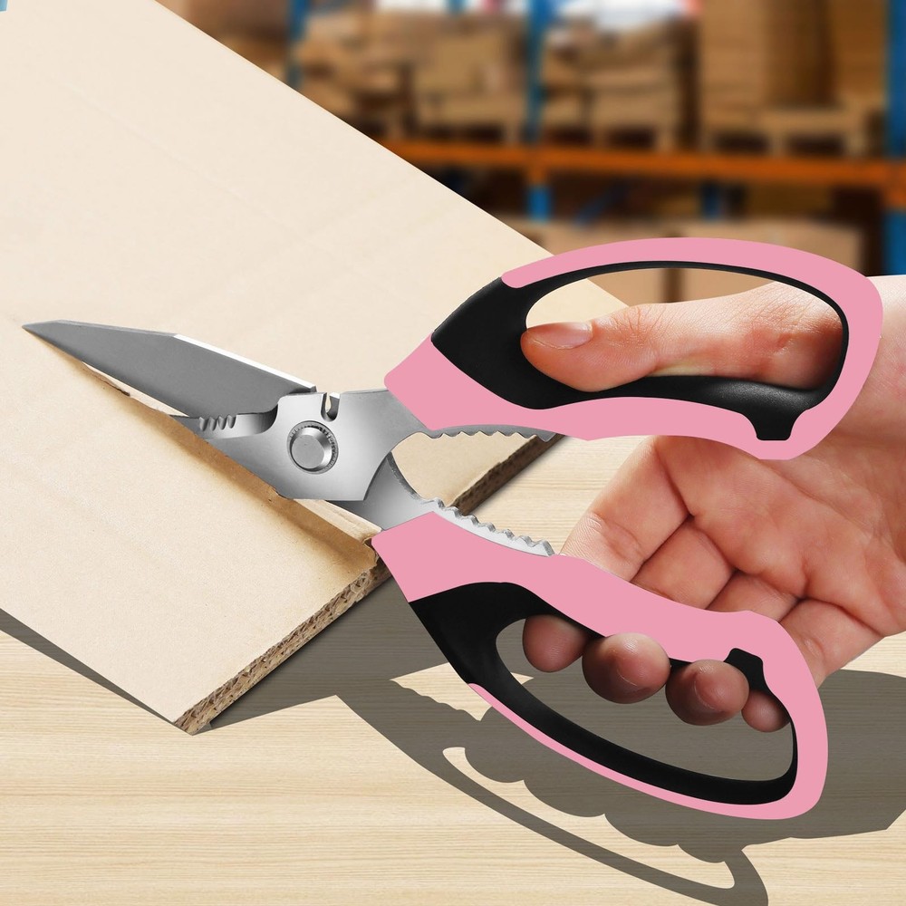 Heavy Duty Scissors Multipurpose - Sharp Utility Scissors All Purpose, Easy C...