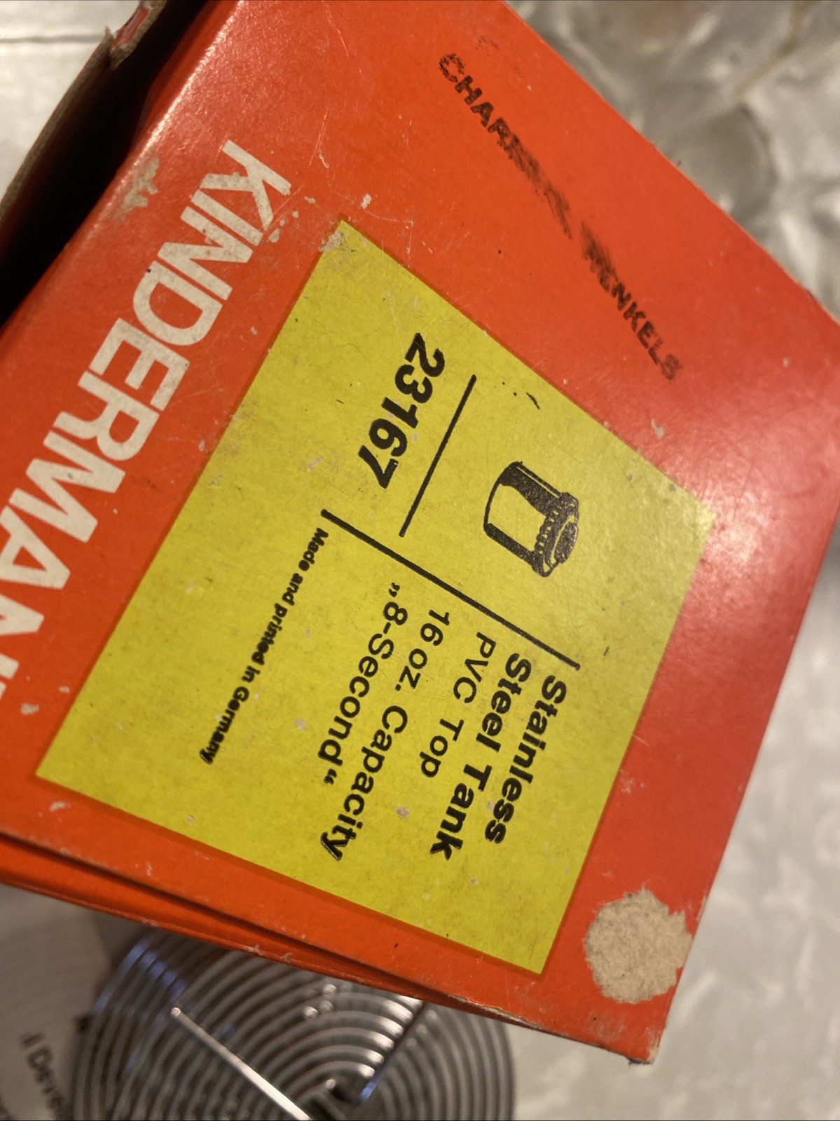 Vtg Kindermann Stainless Steel Film Developing Tank Germany # 23167 Missing Cap