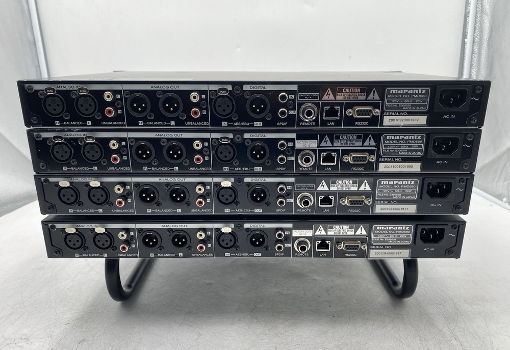 Lot of 4 Marantz PMD580 Rack-Mount CompactFlash Network Solid State Recorder