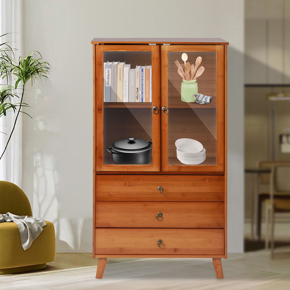 Accent Storage Cabinet with 2 Doors Buffet & Sideboard Decorative Cabinet