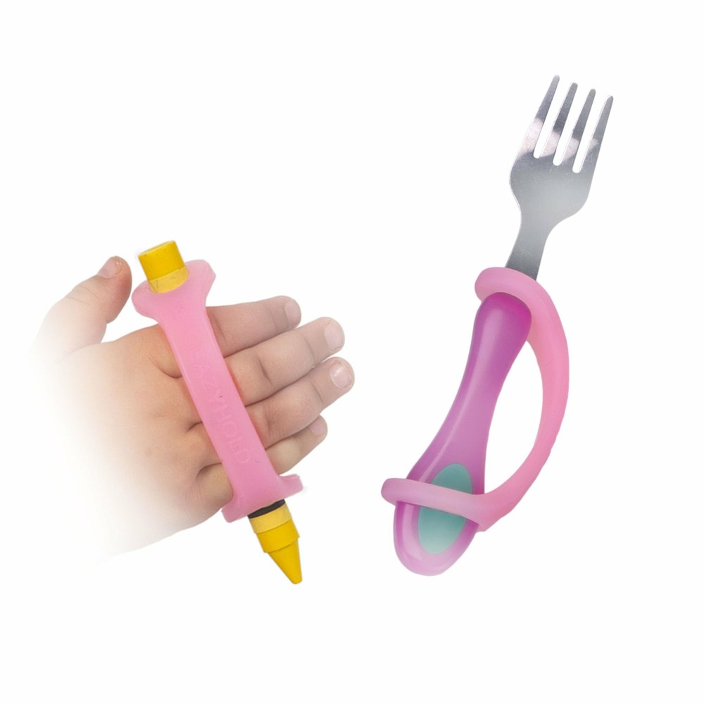 EazyHold Pink Two Pack 4" - Hand Grip Assist Universal Cuff