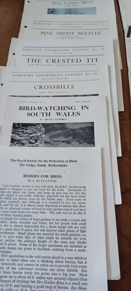 Various Natural History Leaflets X 26