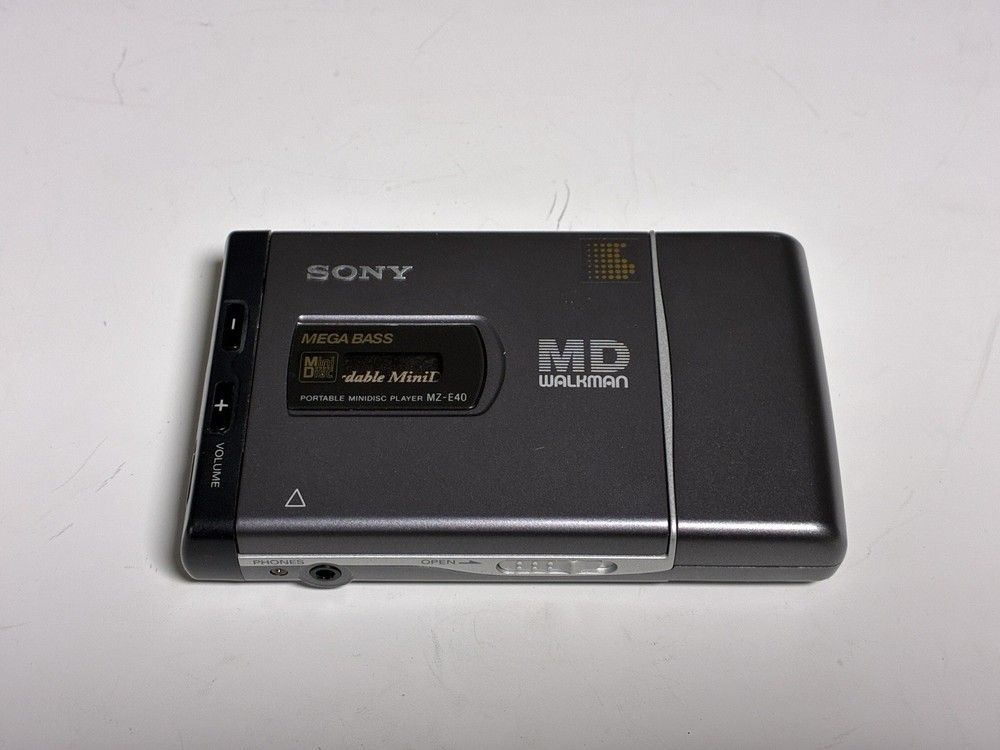 Sony Mz-40 Mini-disk Player Operation Confirmed -including One Used Disk