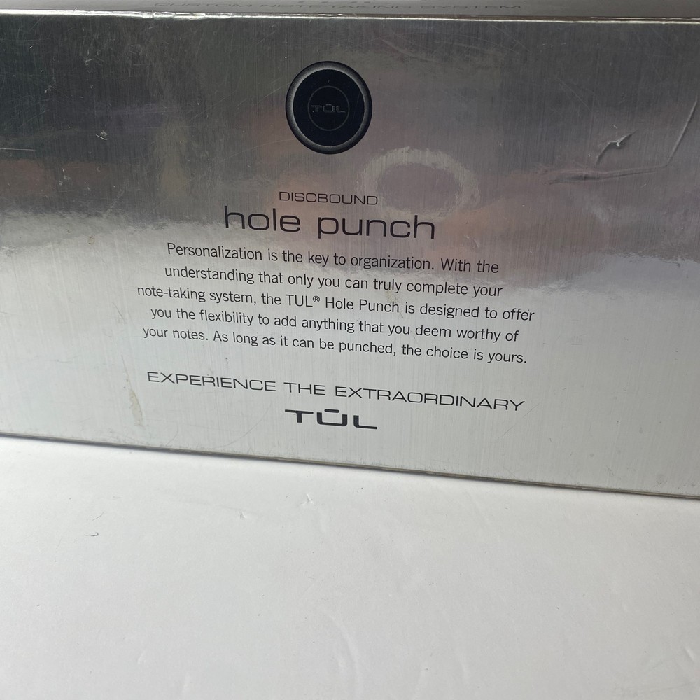 Tul Discbound 12 Hole Punch Custom Note Taking System - 12" Silver Grey