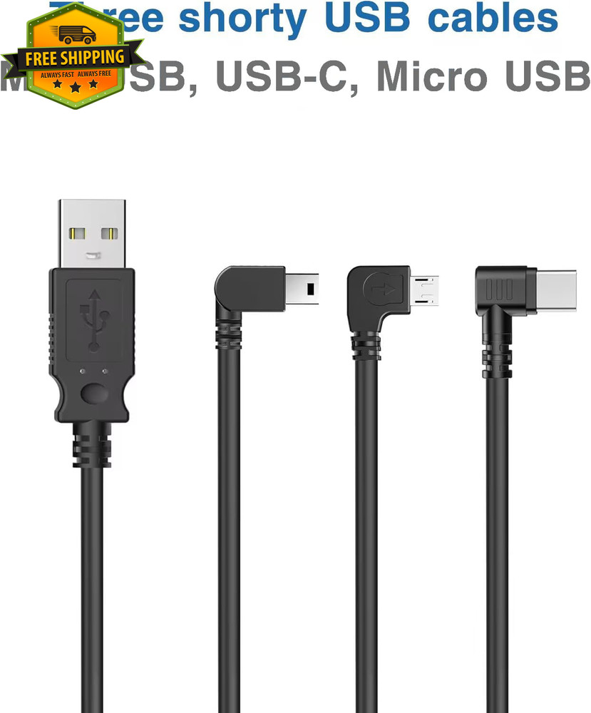 Dash Cam Power Adapter for Rearview Mirror USB Plug & Play