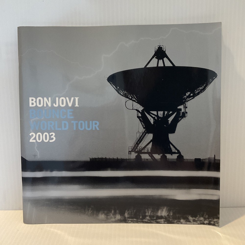 2003 JON BON JOVI BOUNCE WORLD TOUR CONCERT PROGRAM