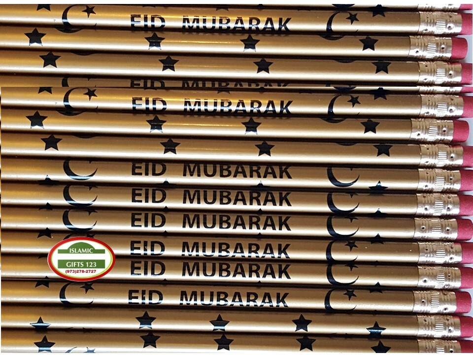 Eid Pencils Eid favors Islamic Gift Eid Party decor Eid Kids Gift Ramadan Gifts