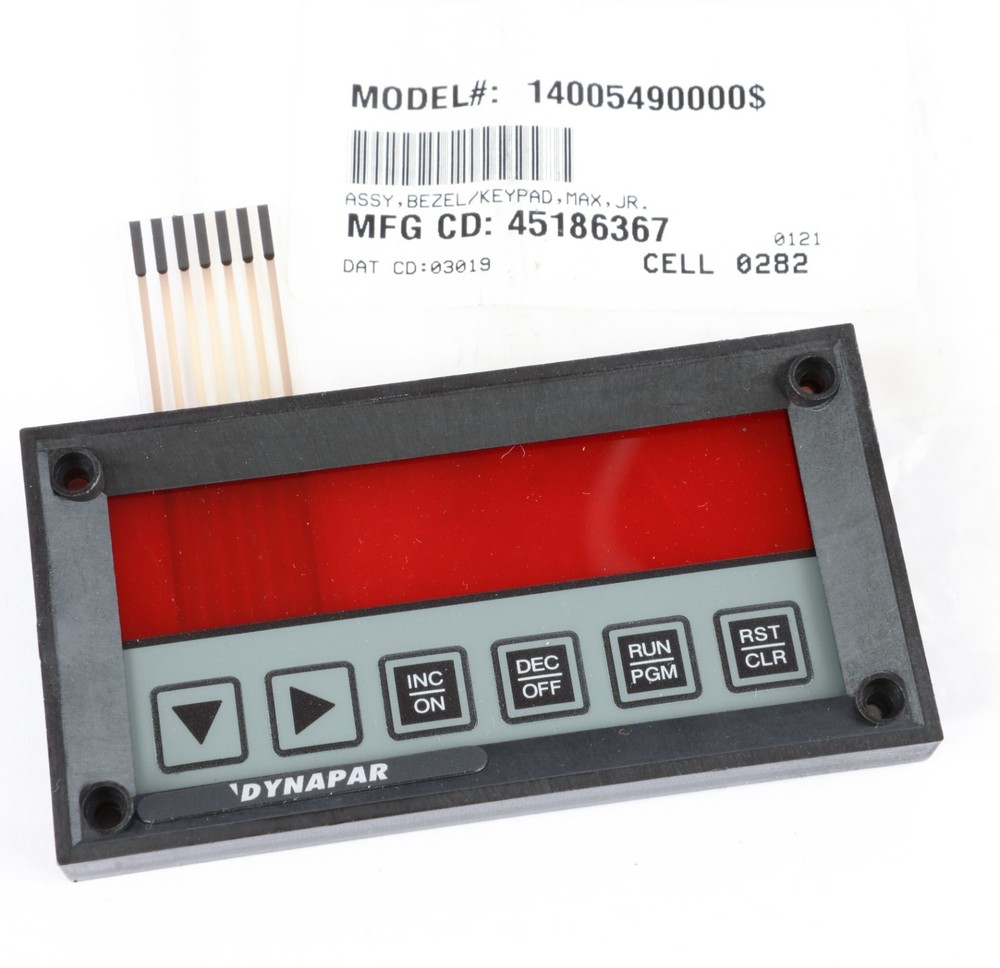Dynapar Controls 14005490000$ Front Screen Bezel Assembly Keypad for Junior, Max