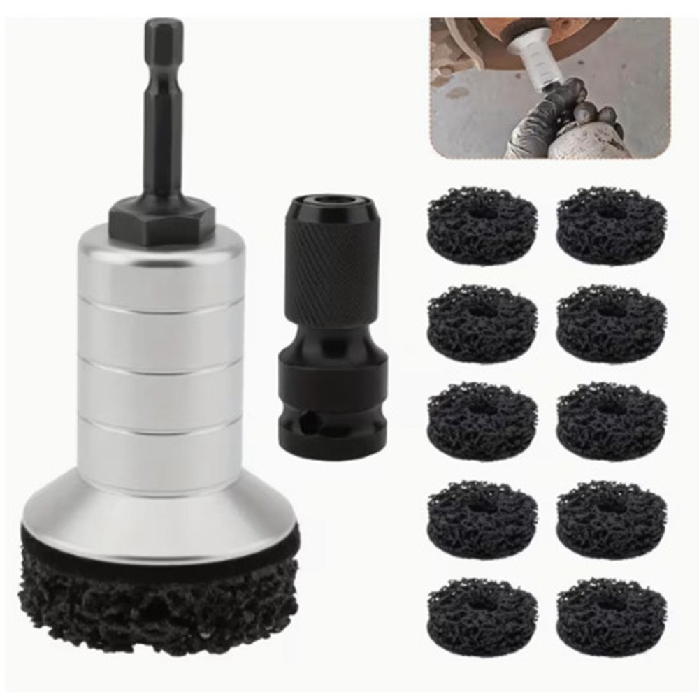 Wheel Stud Cleaning Tool Includes 10 Pads, Holder and Adapter Sturdy