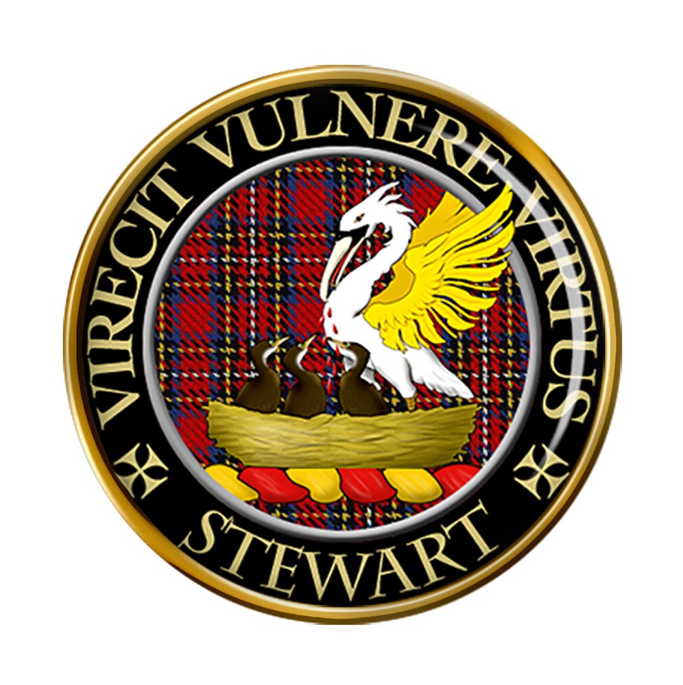 Stewart Scottish Clan Pin Badge