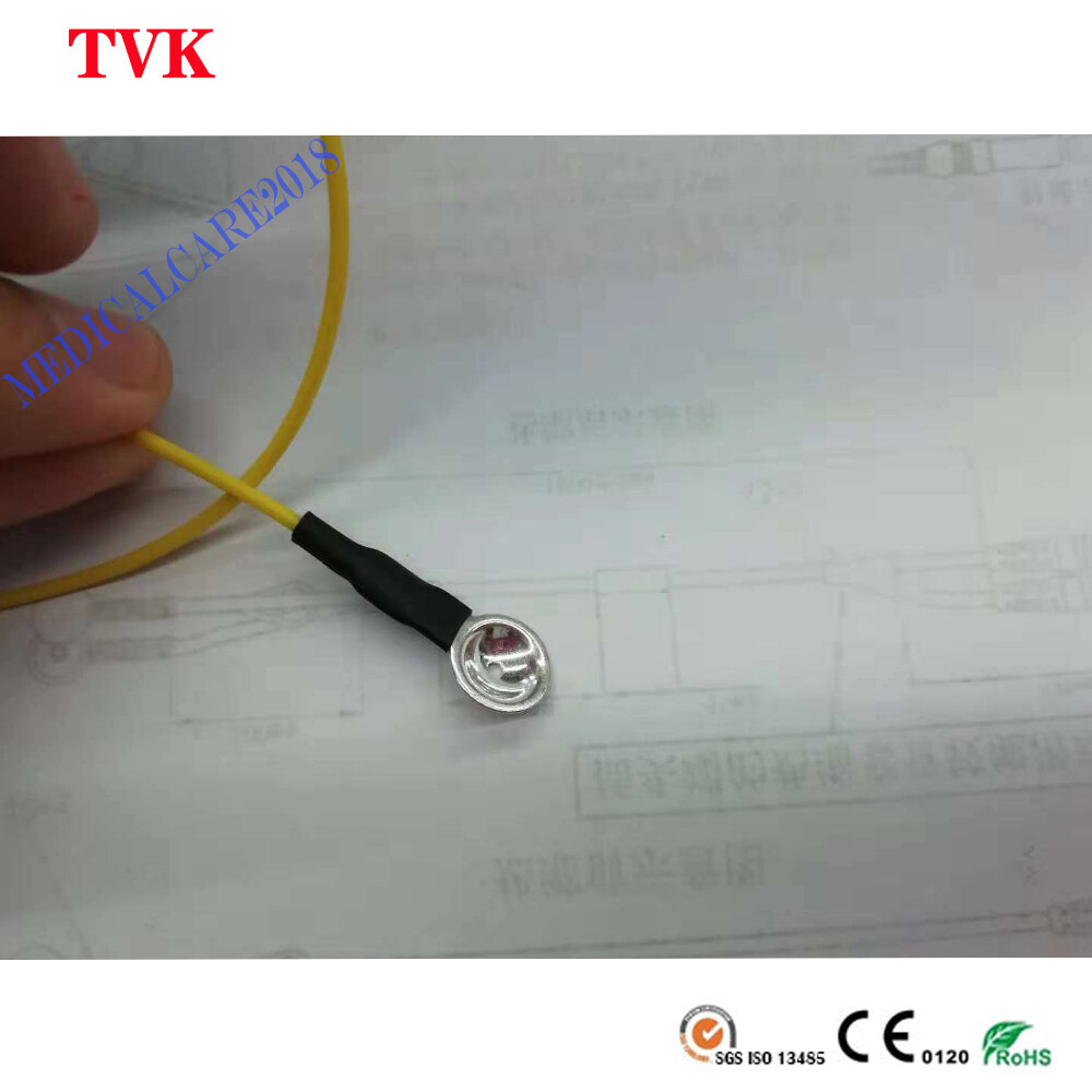EEG Electrode Cable, Pure Silver Ear-Clip(3p) & Cup(2p), DIN1.5 Socket, 5pcs/set