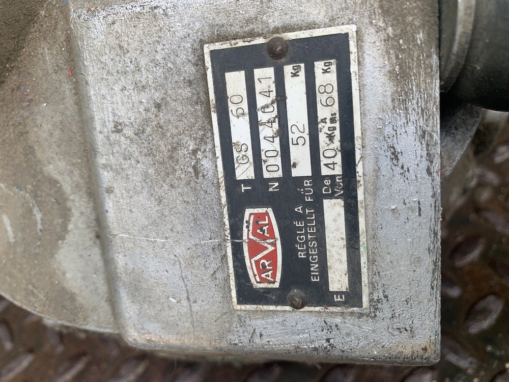 Arval Ratcheting Tool Hoist Model #: GS 60