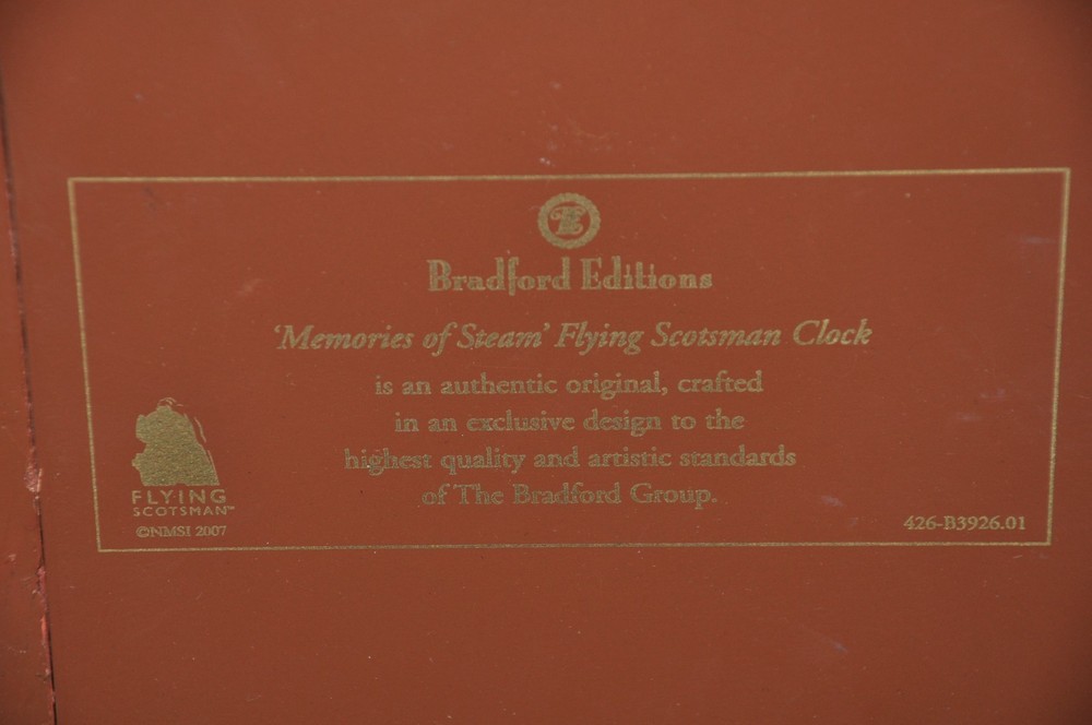 Bradford Exchange Flying Scotsman Cuckoo Clock - Part Working