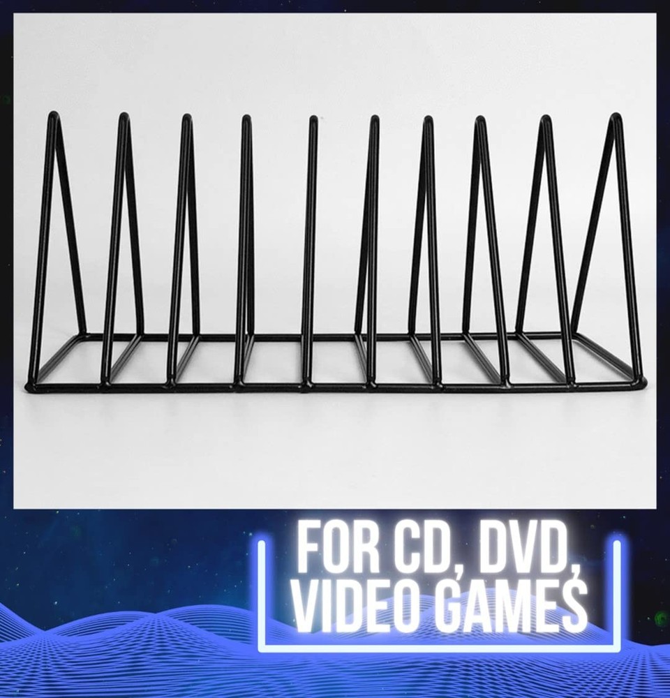CD Storage Rack Organizer Stand - Compact Disc Holder Display Shelf for CDs, ...