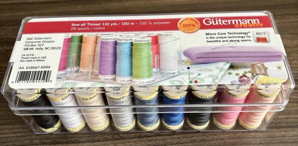 Gutermann Creativ 52 Thread Spools Sets C NE 50 Sewing Machine Embroidery 2x26pc