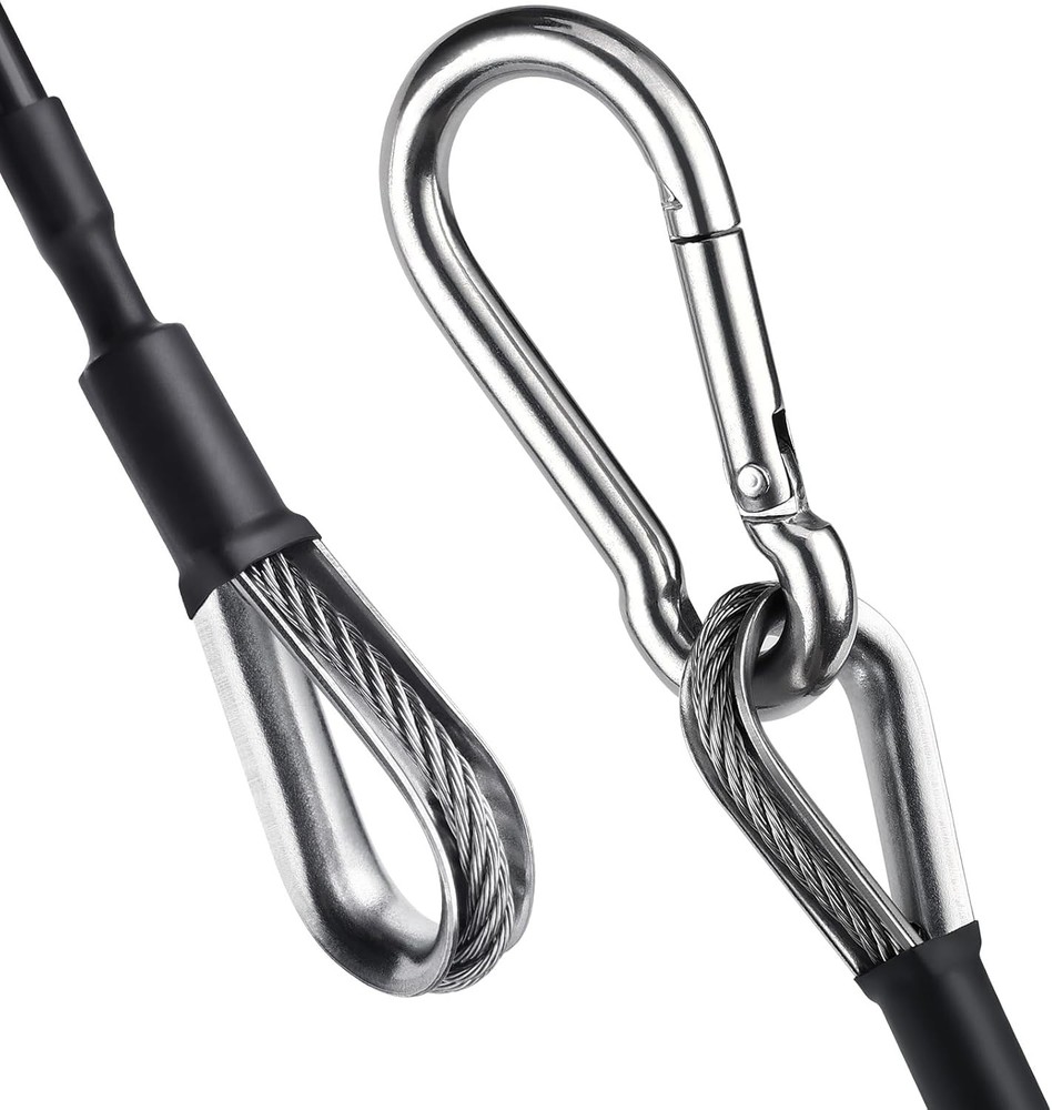 TOBWOLF Gym Cable Extension Rope Attachment LAT Pulldown Fitness Cable