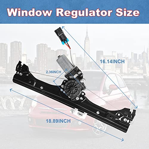 Front Left Power Window Regulator And Motor Assembly Compatible Left-751-648