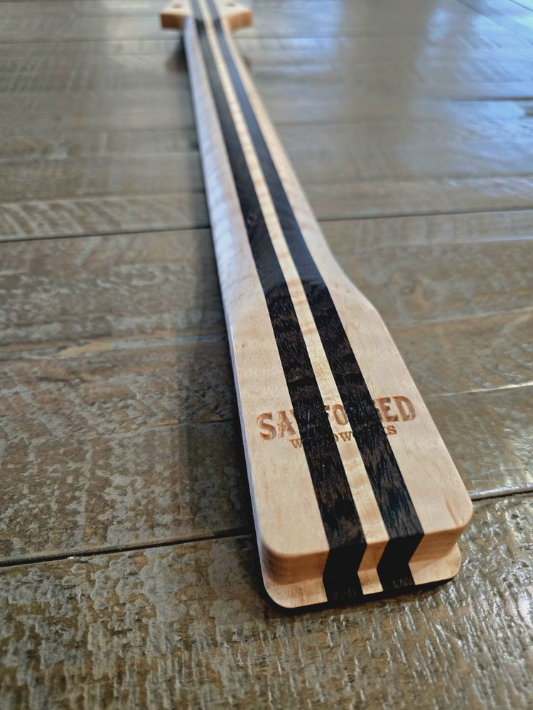 Guitar Neck - Wenge on Flame Maple and Wenge