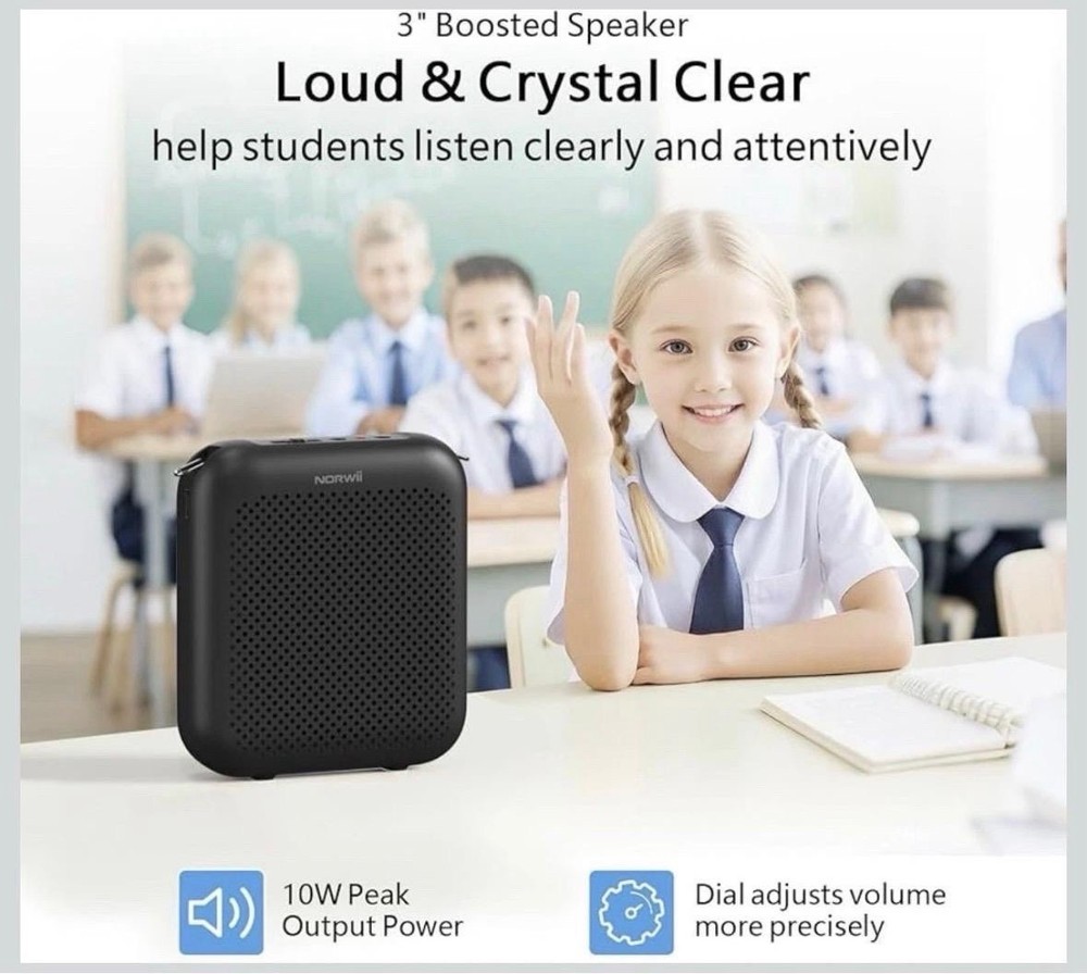 Loud Voice Amplifier Portable Mini Wired Microphone Headset Bluetooth Speaker