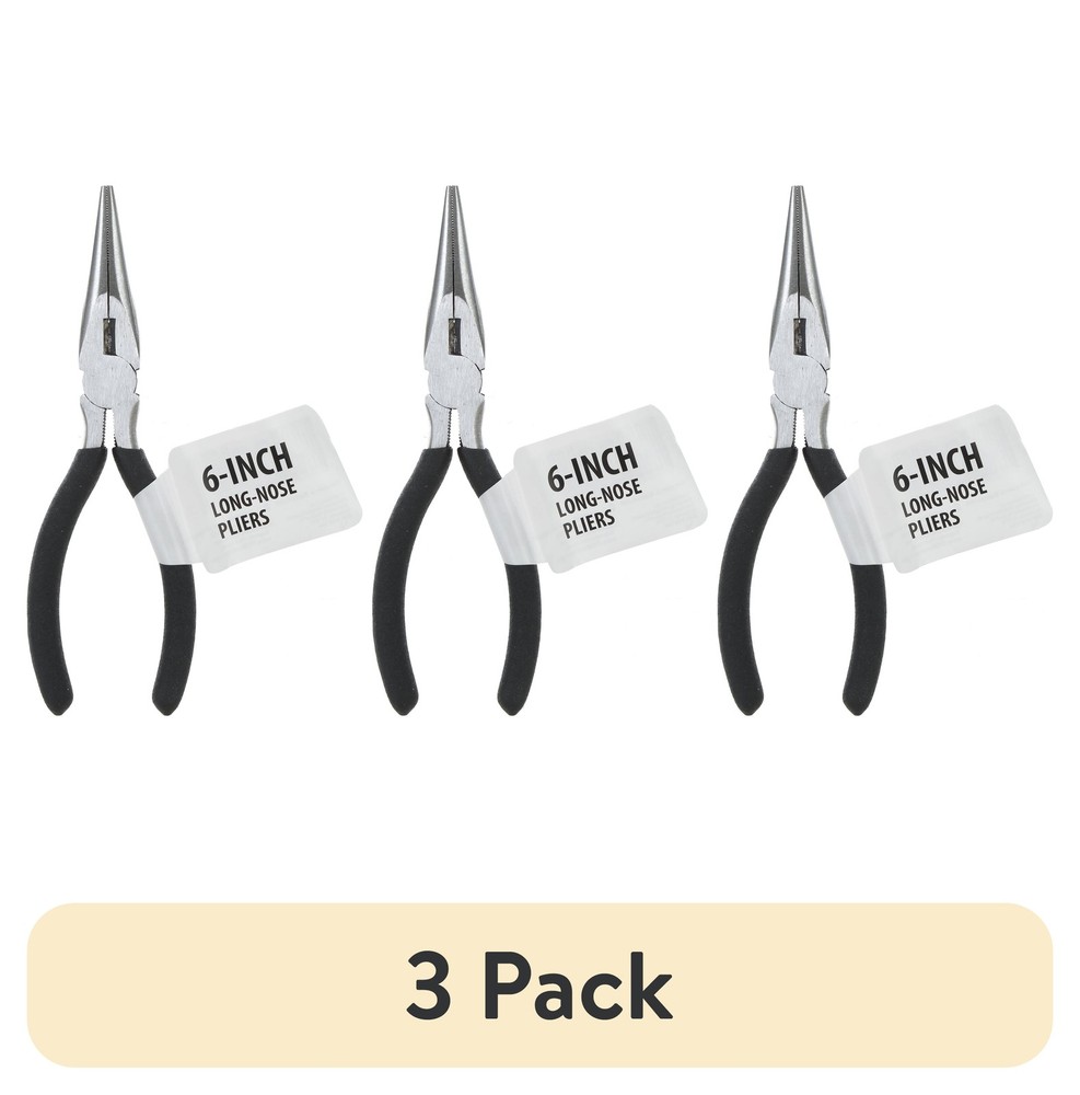 (3 pack) Nonbranded 6in Long Nose Pliers